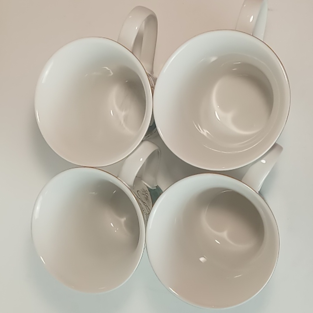 Vintage 222 Fifth Garden Fine China Mugs (4) - Picture 3 of 5